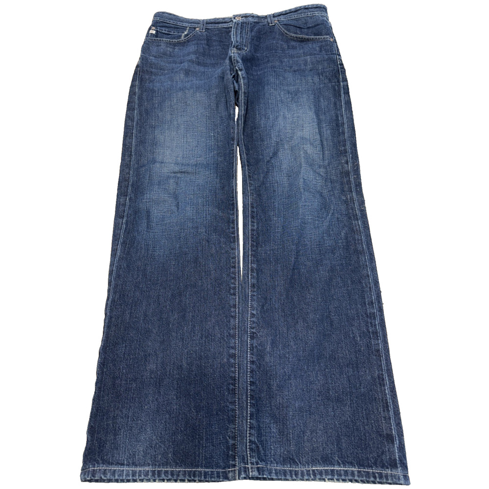 AG The Protege Straight Leg Jeans Men 36x34 Dark Wash Denim